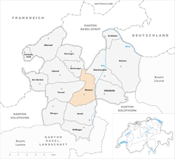 Karte Gemeinde Reinach 2007